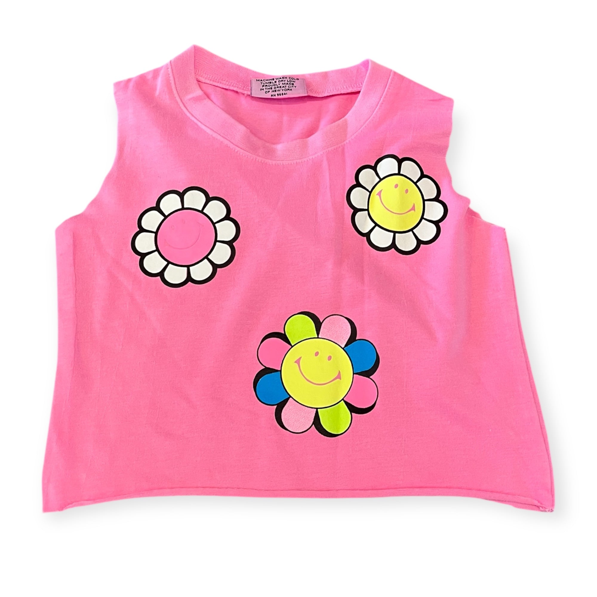 Firehouse Loose Pink Flower Tank