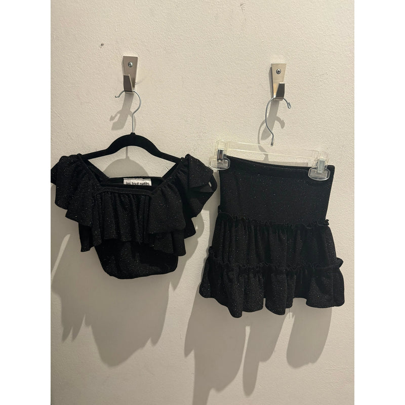 Les Tout Petits Black Sparkle Hailey set