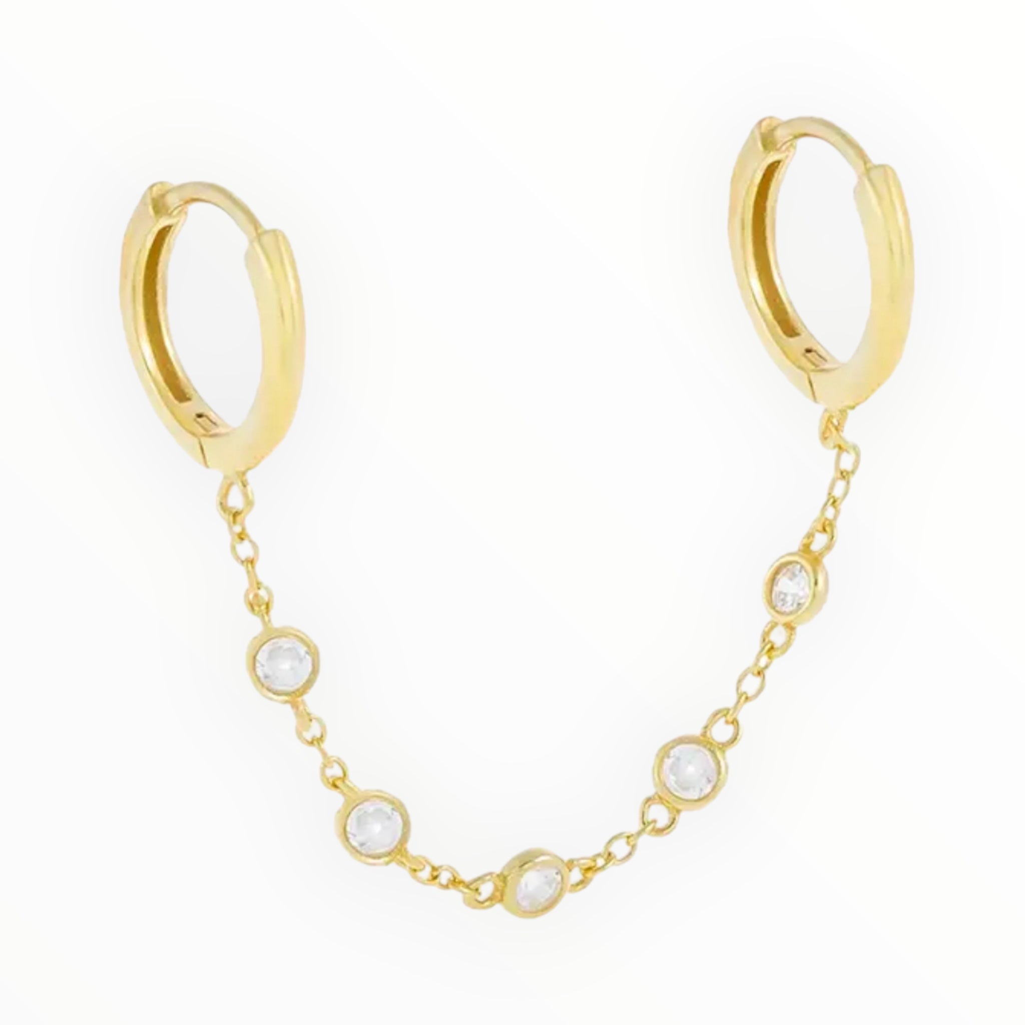 Charm Pendant Huggie Double piercing