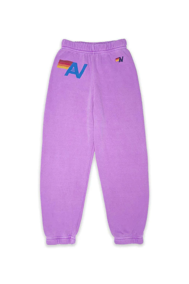 Aviator Nation Logo Sweatpants-Neon Purple