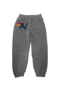 Aviator Nation Logo Sweatpants-Heather Grey