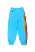 Aviator Nation 5 Stripe Sweatpants-Neon Blue