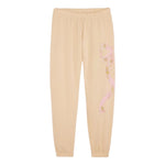 Katie J Dylan Tween Bow Sweatpant- Shabby Floral Taupe