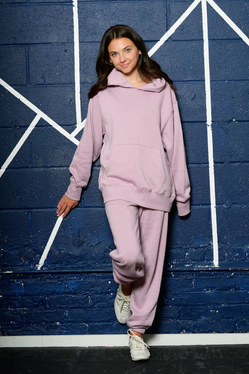 Katie J Dylan Hoodie- Dusty Mauve