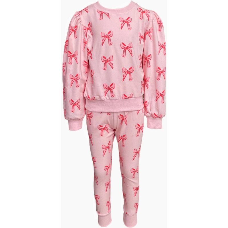 Lola + The Boys Embroidered Heart Jogger Set
