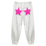 Katie J Tween Leah Puffy Graphic Sweatpants- White