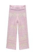 Katie J Parker Pant- Baby Pink Vintage White Bows