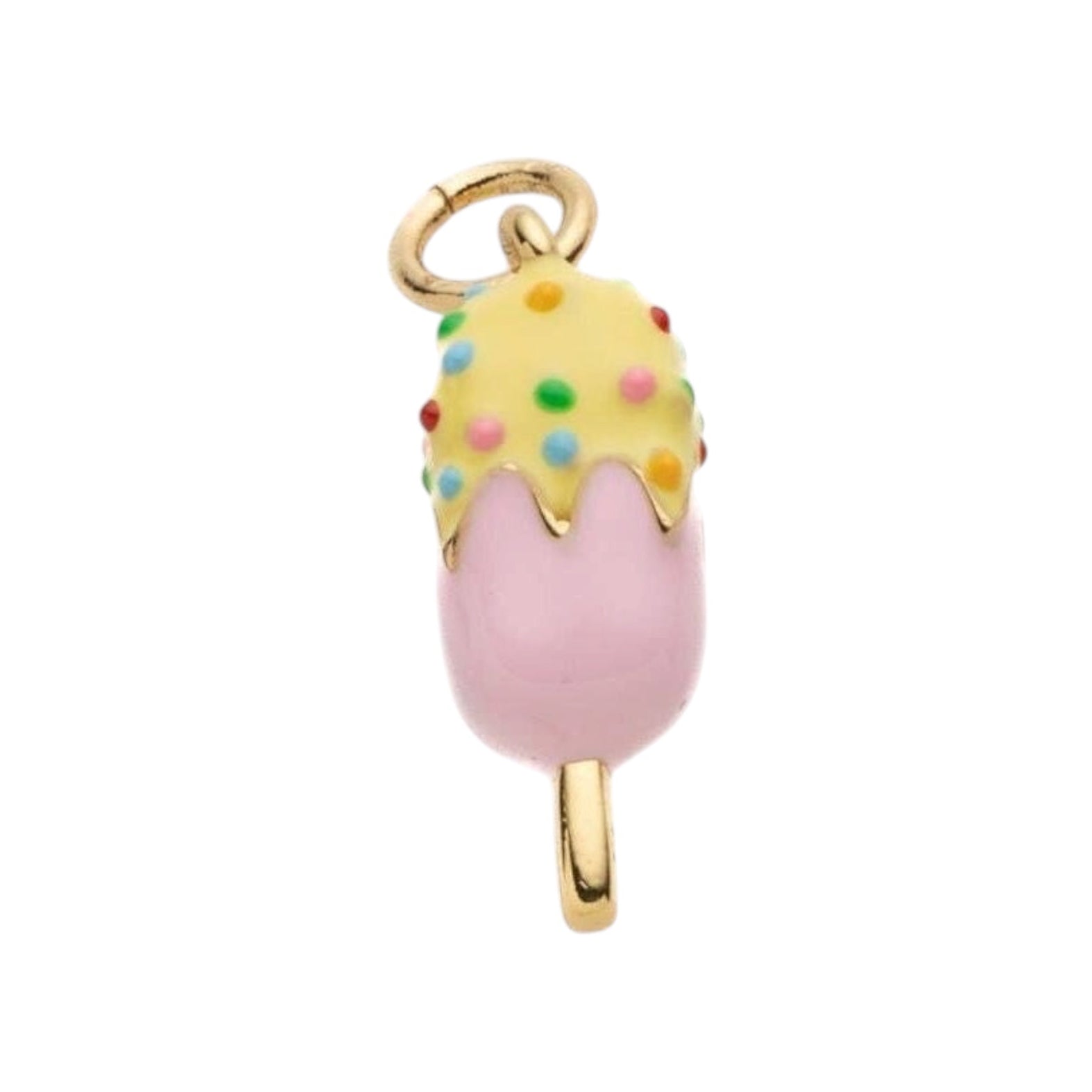 Ice Cream Charm Yellow/Pink