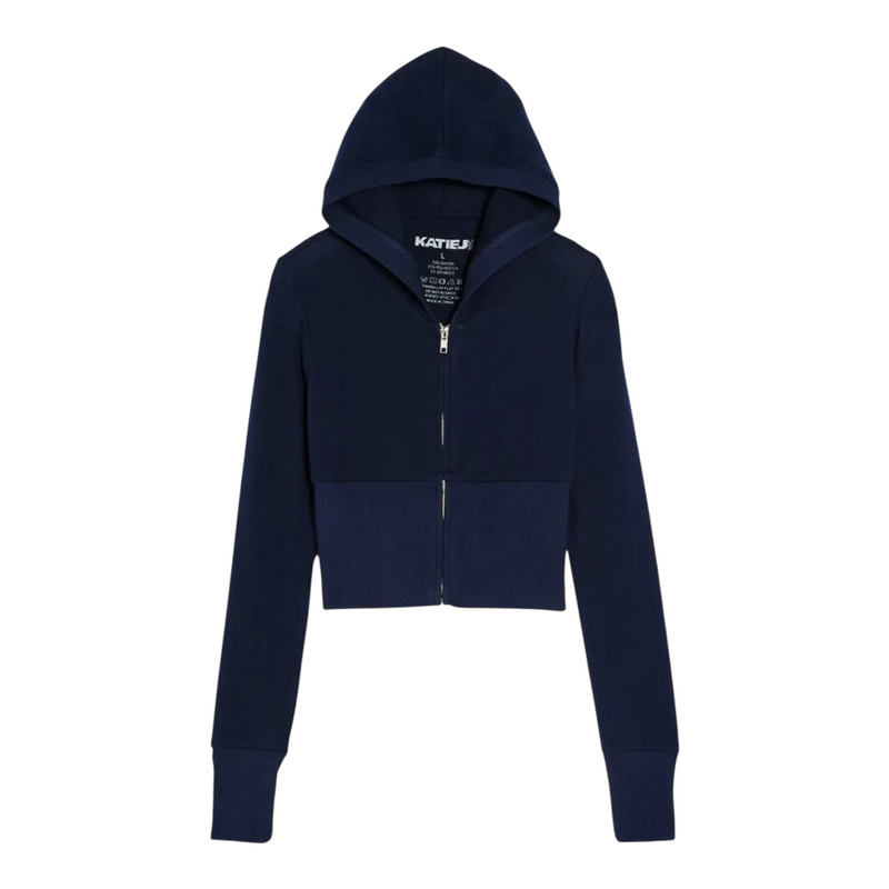 Katie J Drew Hacci Zip Up - Evening Blue