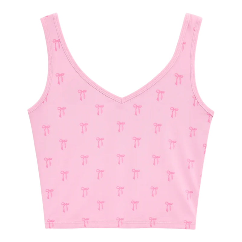 Katie J Kelsey Tank With Pink Bows- Pink
