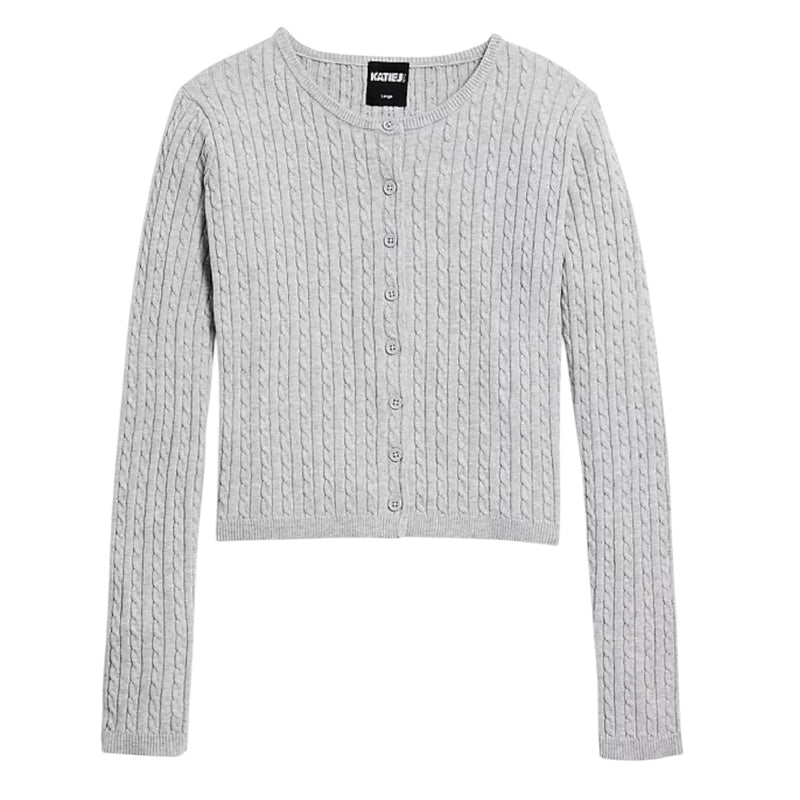 Katie J Rory Cardigan- Heather Grey