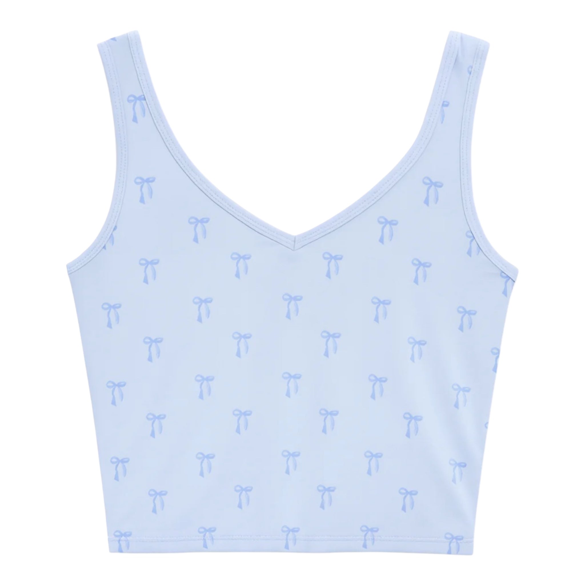 Katie J Kelsey Tank With Blue Bows- Blue