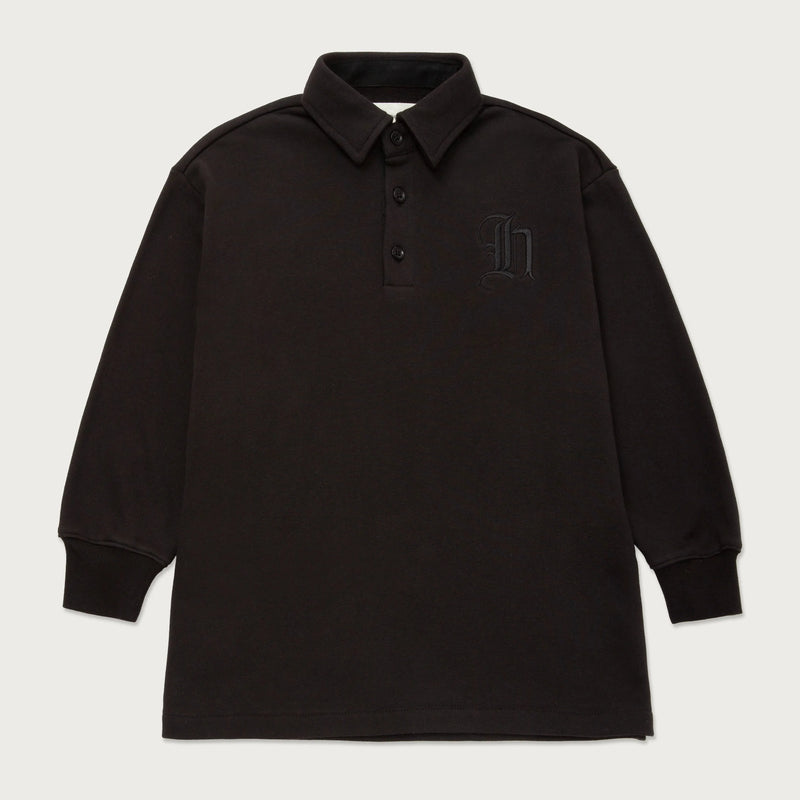 Honor The Gift Kids L/S Pique Polo - Black