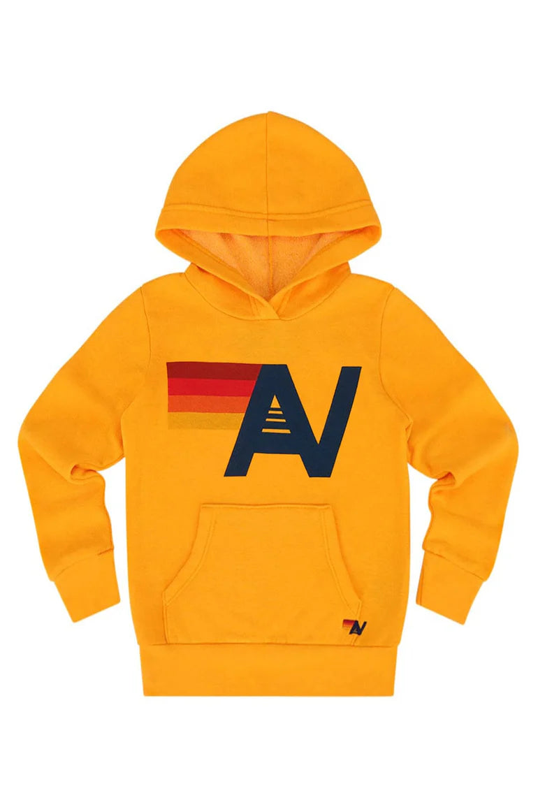 Aviator Nation Logo Pullover Hoodie- Gold