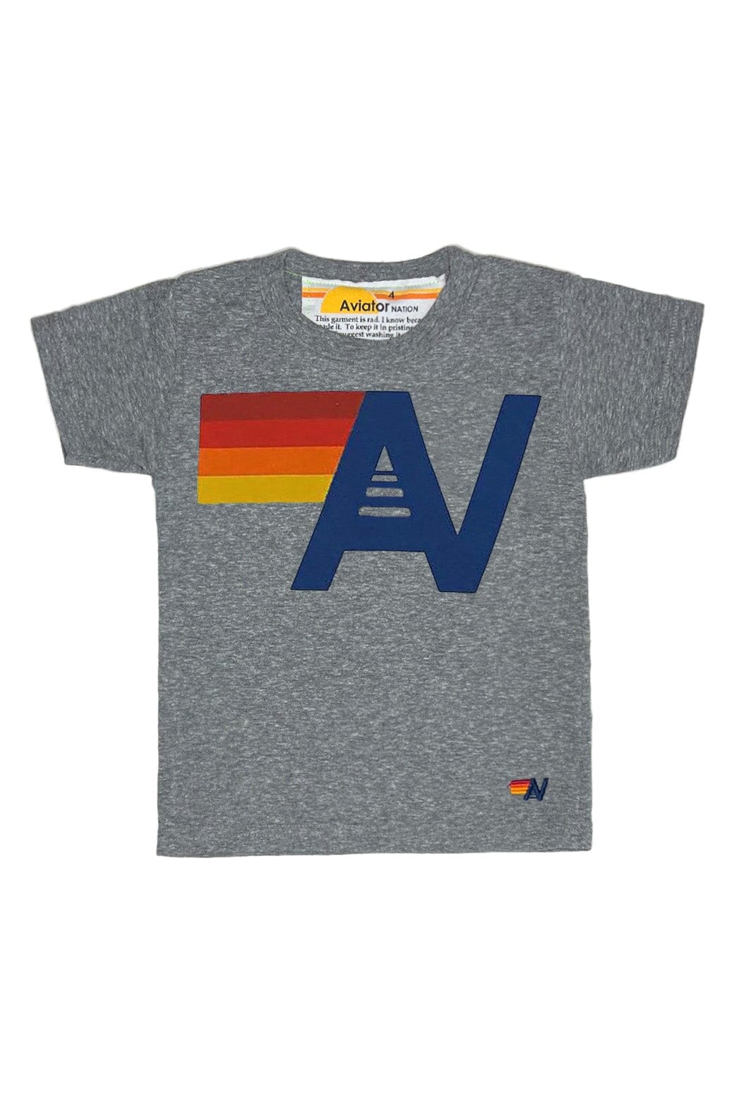 Aviator Nation Logo Tee-Heather Grey (Presale)