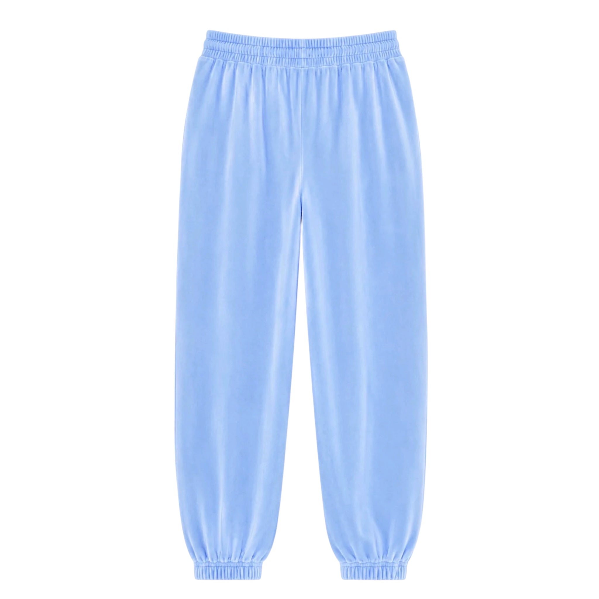 Katie J Jade velour Jogger - Powder Blue