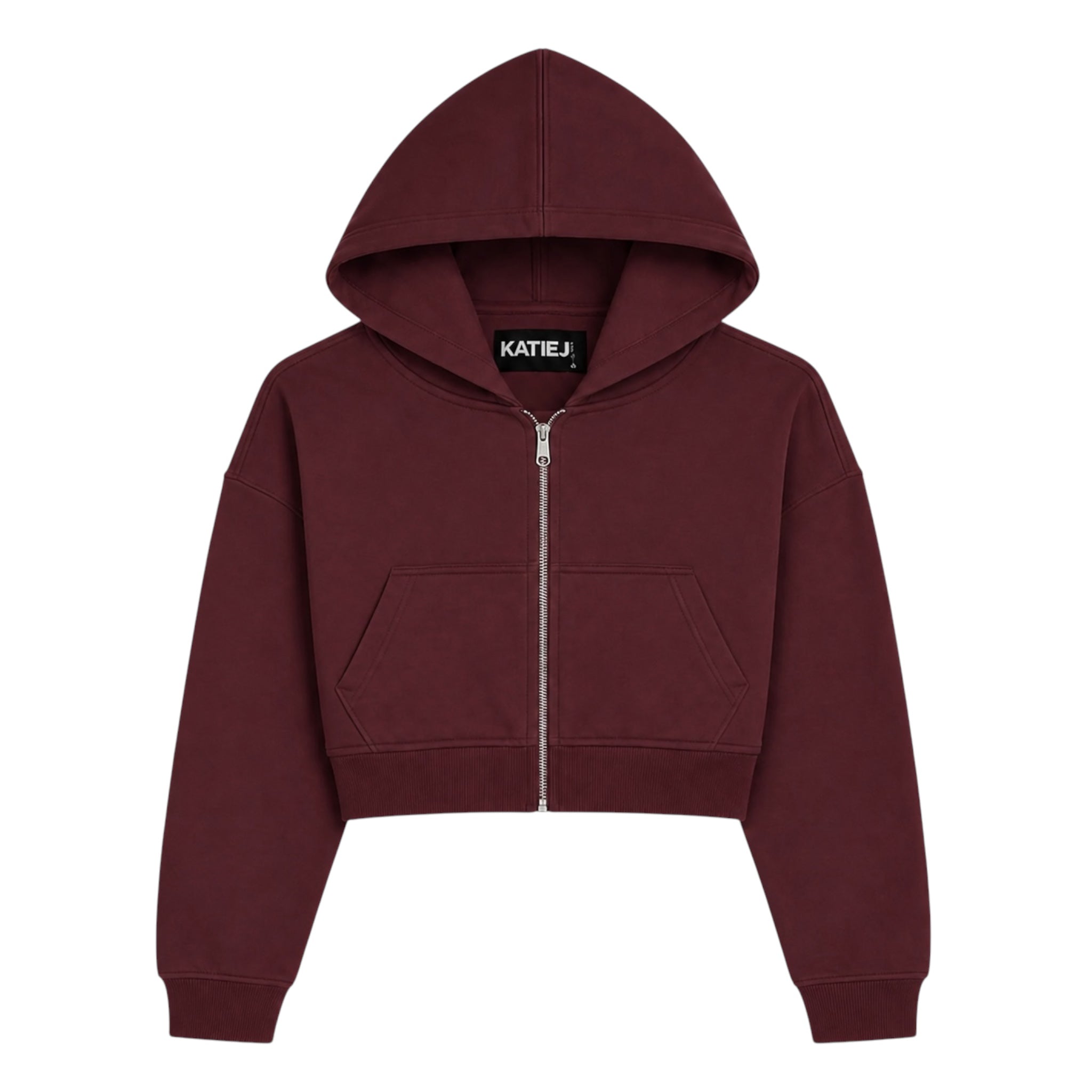 Katie J Tristan Zip Up Hoodie - Burgundy