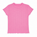 Katie J Marina Pointelle Tee - Cashmere Rose
