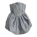 Katie J Oona Couture Dress Silver