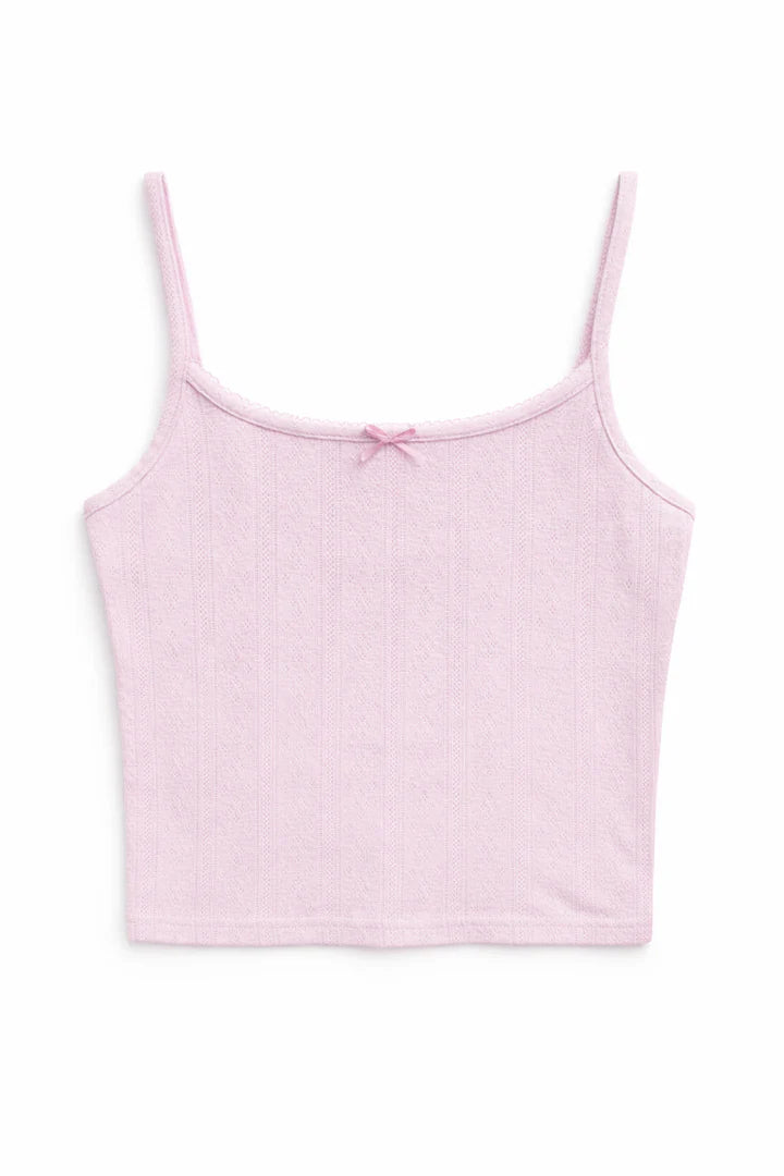 Katie J Marina Solid Cami- Pale Pink