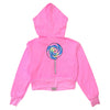 Firehouse Rainbow Lollipop Swirl Sweatshirt-Neon Pink