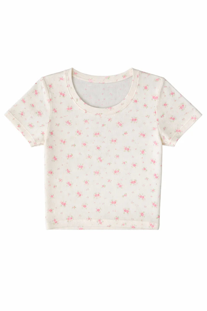 Katie J Livi Tee- Cutesy Rose