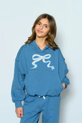 Katie J Tween Ryan Bow Bubble Hoodie