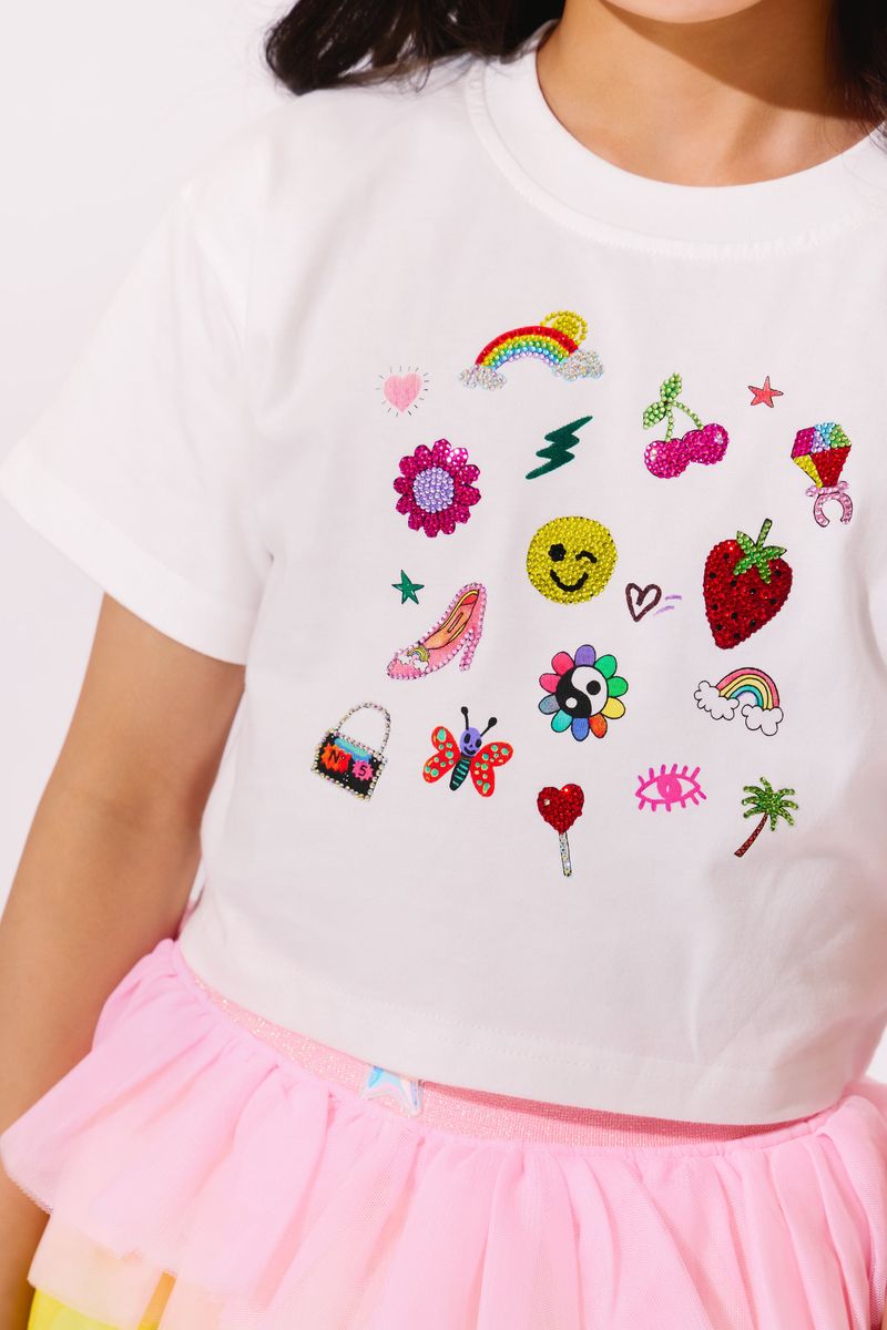Lola And The Boys Sparkle Doodle Tee