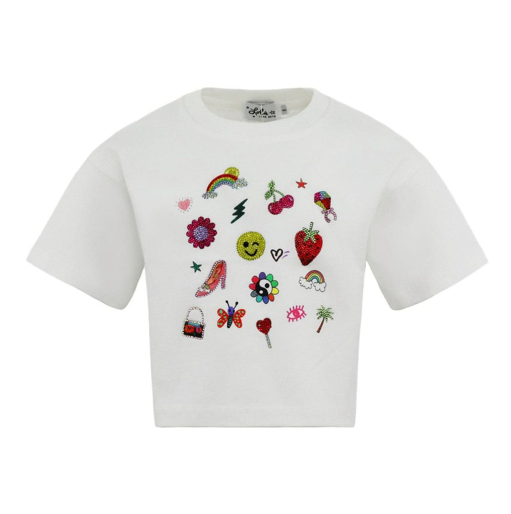 Lola And The Boys Sparkle Doodle Tee