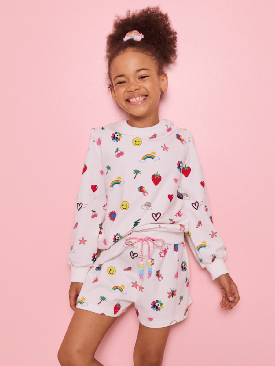 Lola And The Boys Emoji Vibes Short Set
