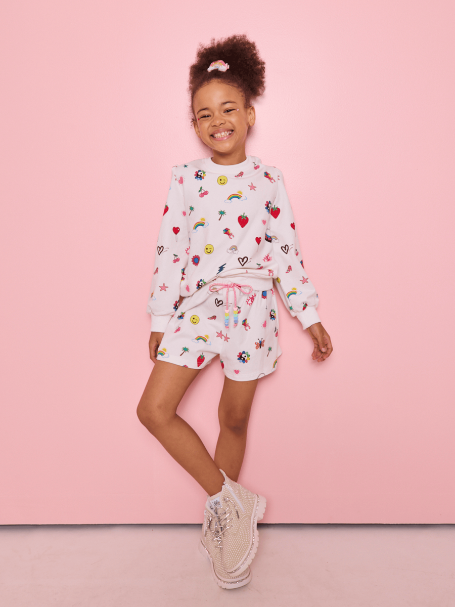 Lola And The Boys Emoji Vibes Short Set