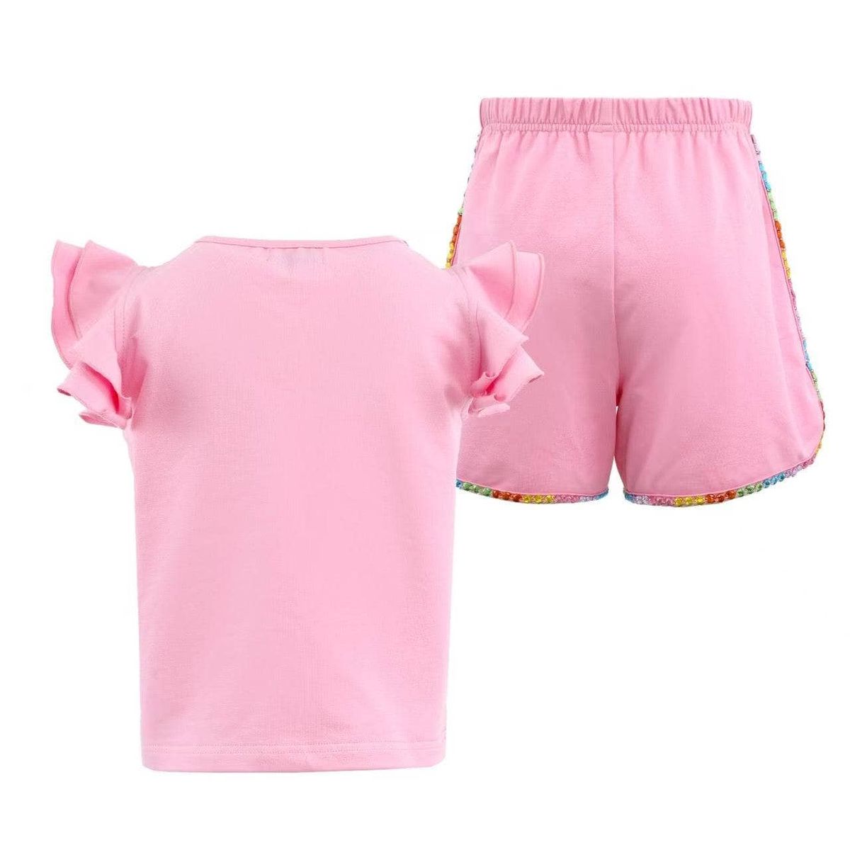 Lola And The Boys Crystal Cherry Ruffle Short Set