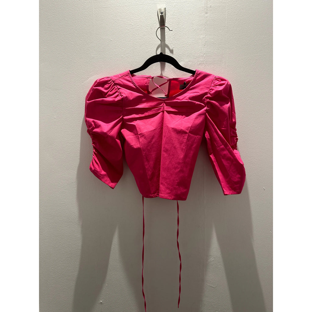 If So Pink Tie Back Top