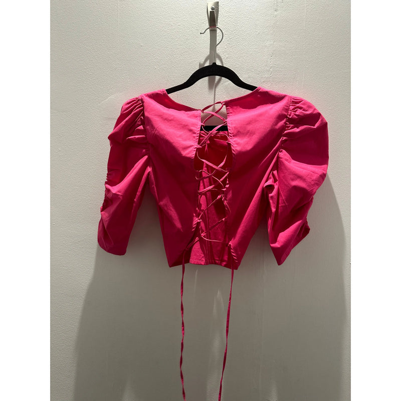 If So Pink Tie Back Top