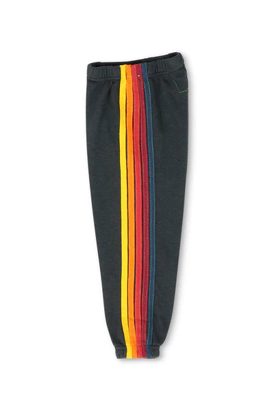 Aviator Nation 5 Stripe Sweatpants-Charcoal (presale)