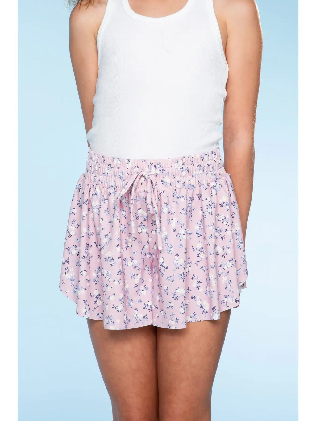 Pixielane Flowy Short- Pink Rose Floral