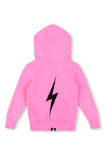Aviator Nation Bolt Zip Hoodie- Neon Pink