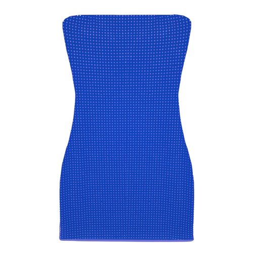 Katie J Krista Rhinstone Tube Dress- Cobalt Blue