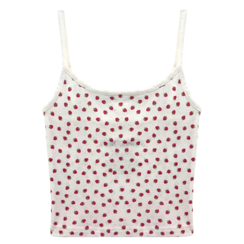 Katie J Marina Cami- Strawberry Print