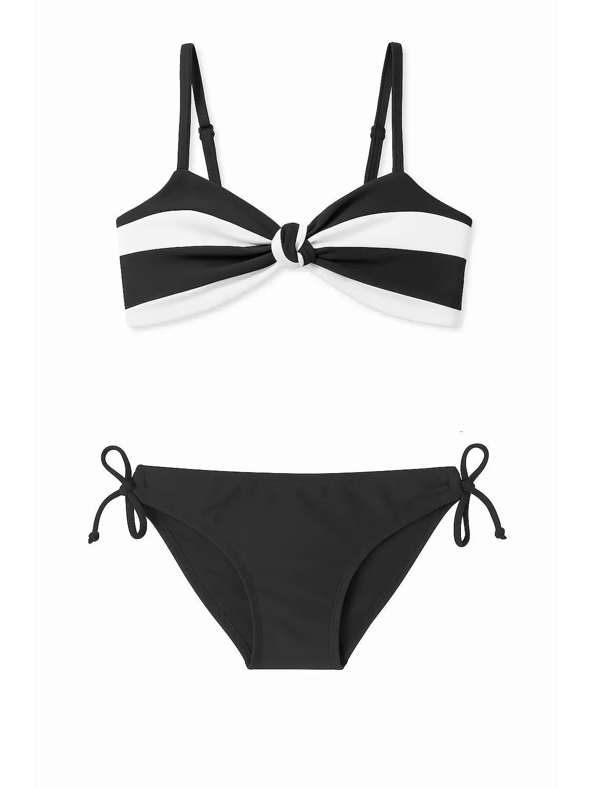 Limeapple Kenzie Stripe Twist Knot Bikini