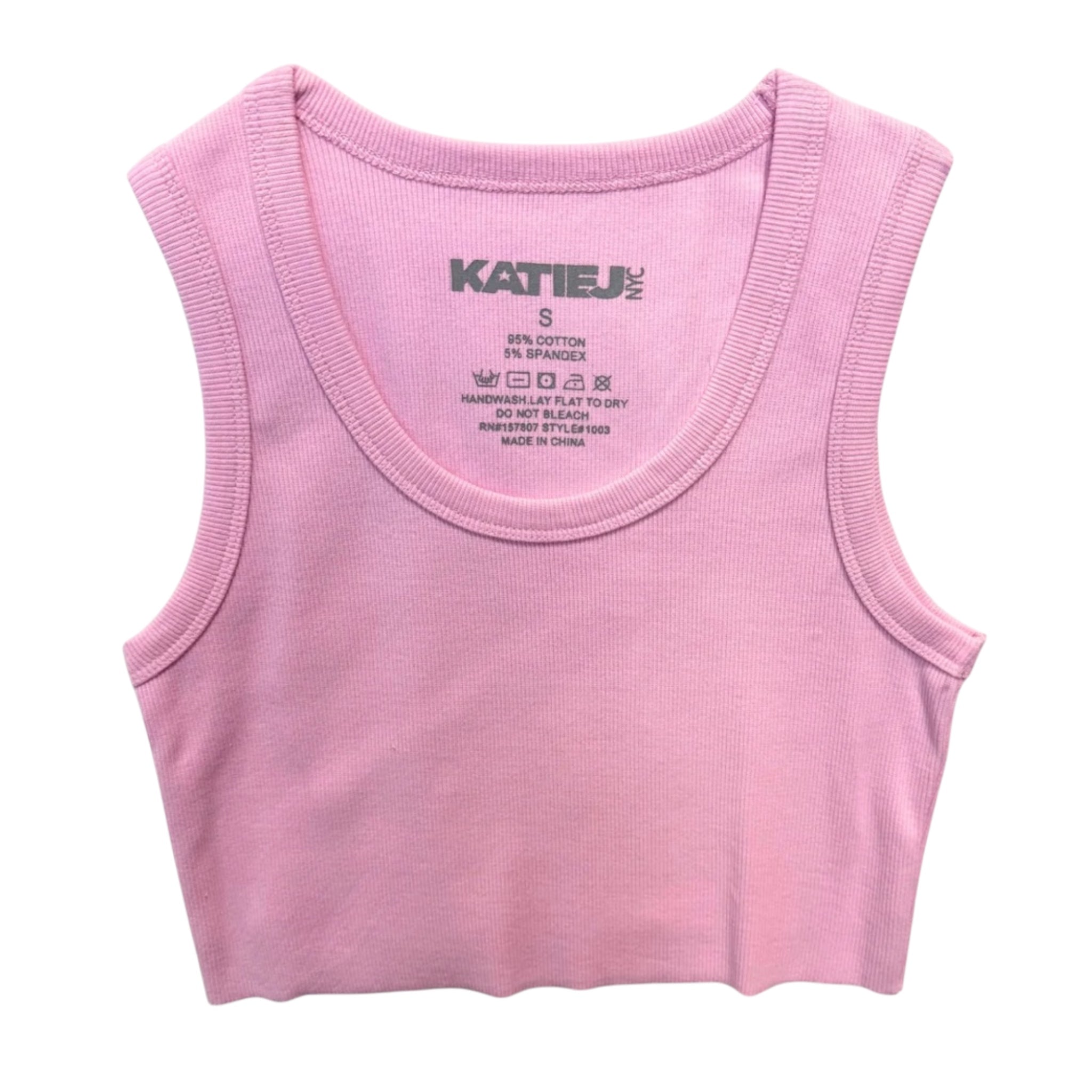 Katie J Tristan Vintage Tank- Baby Pink