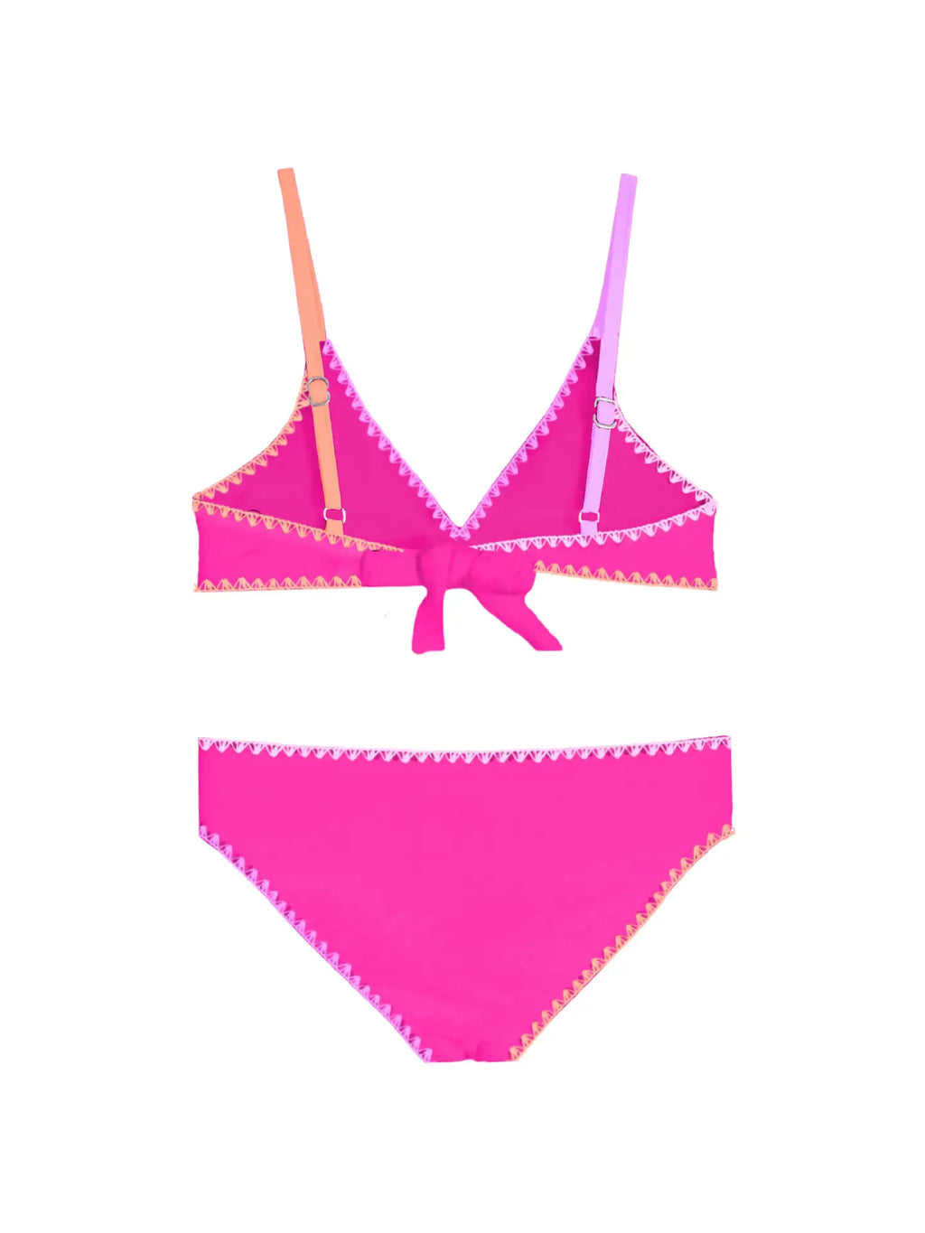Limeapple Rani Embroidered Bikini Swimsuit - Fuchsia