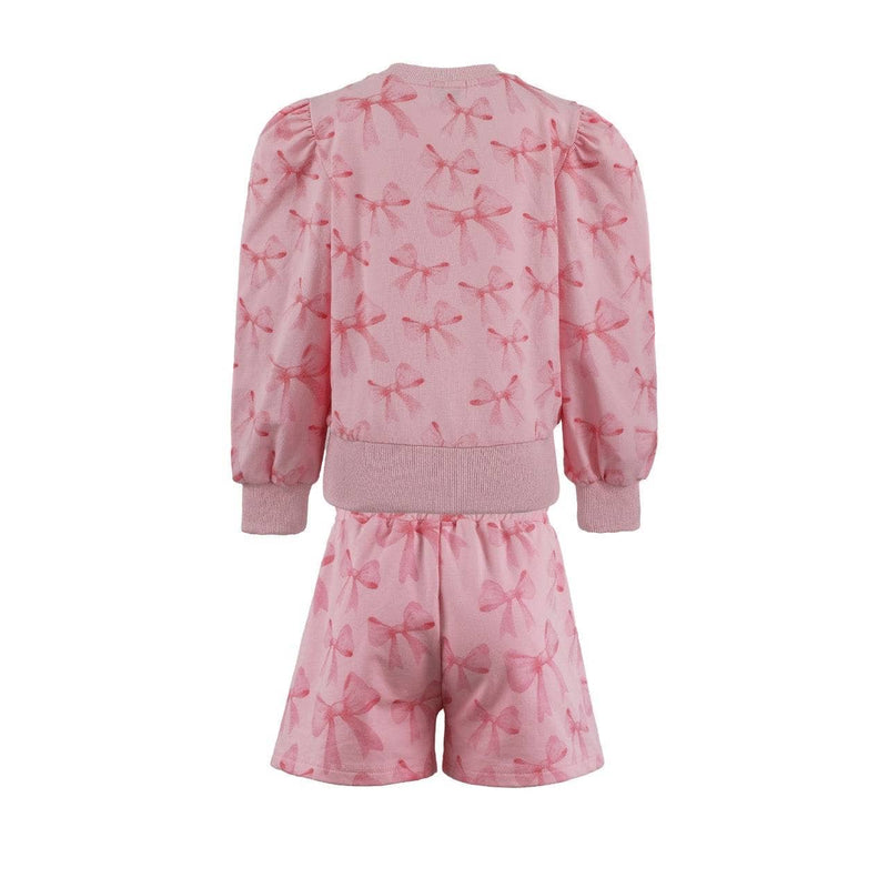 Lola + The Boys Ribbon Puff Sleeve Set