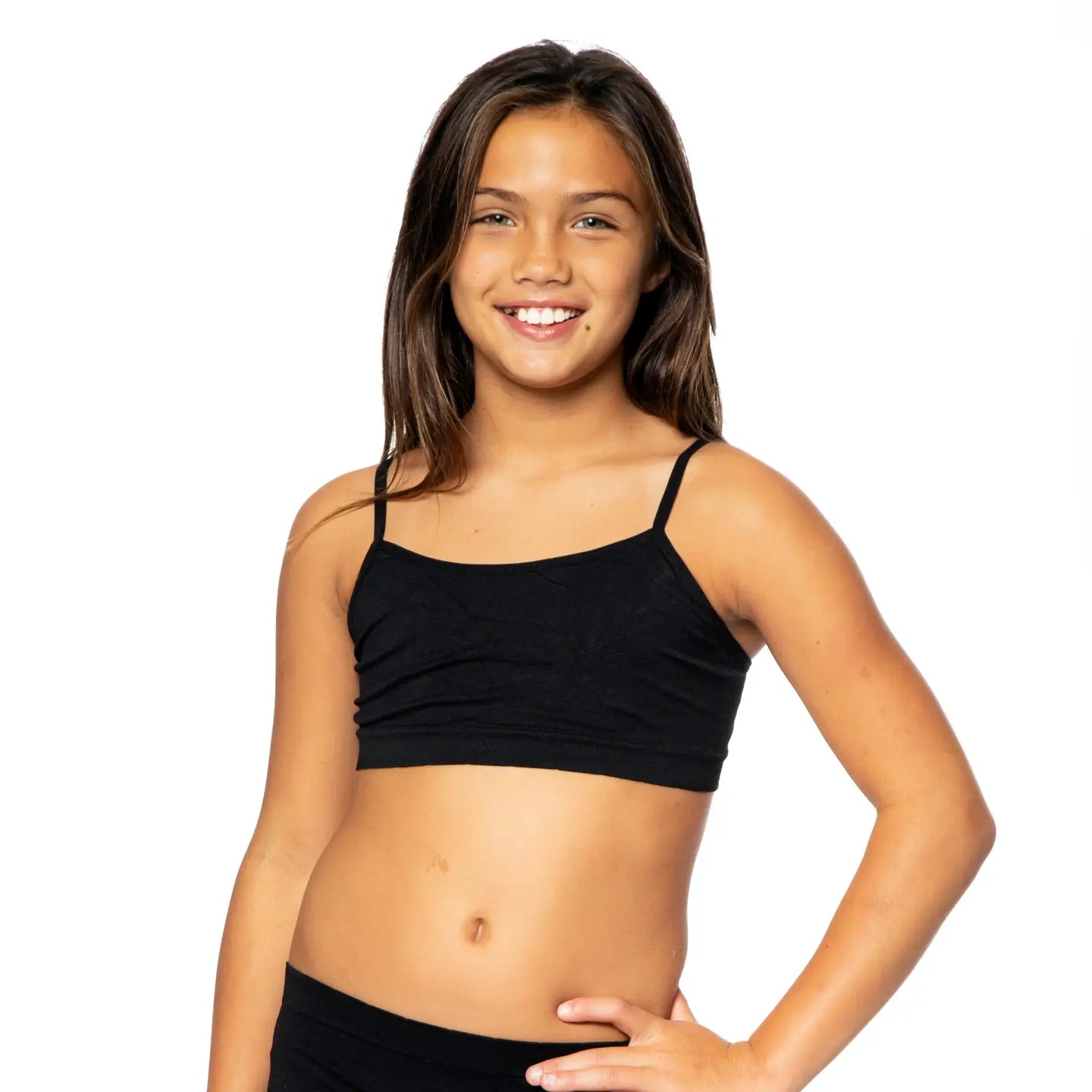 Malibu Sugar Every Girl Seamless Bra Cami with Adjustable Straps - Black,White,Nude
