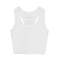 Katie J Livi Ribbed Crop Tank Top- White