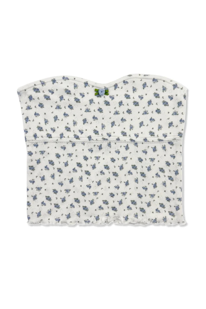 Katie J Felicity Tube Top-Blue Rose