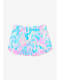 Pixielane Simply Soft Ruffle Short- Blue Neon Pink
