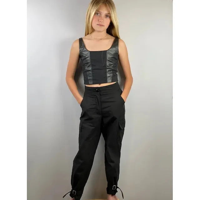 If So Black Corset Top