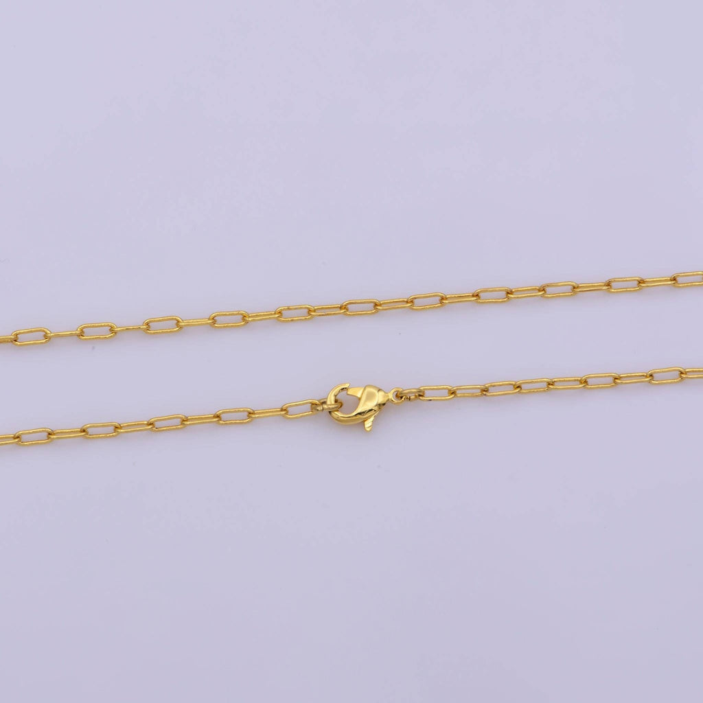 Paperclip Minimalist Necklace (wa423)