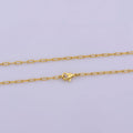 Paperclip Minimalist Necklace (wa423)